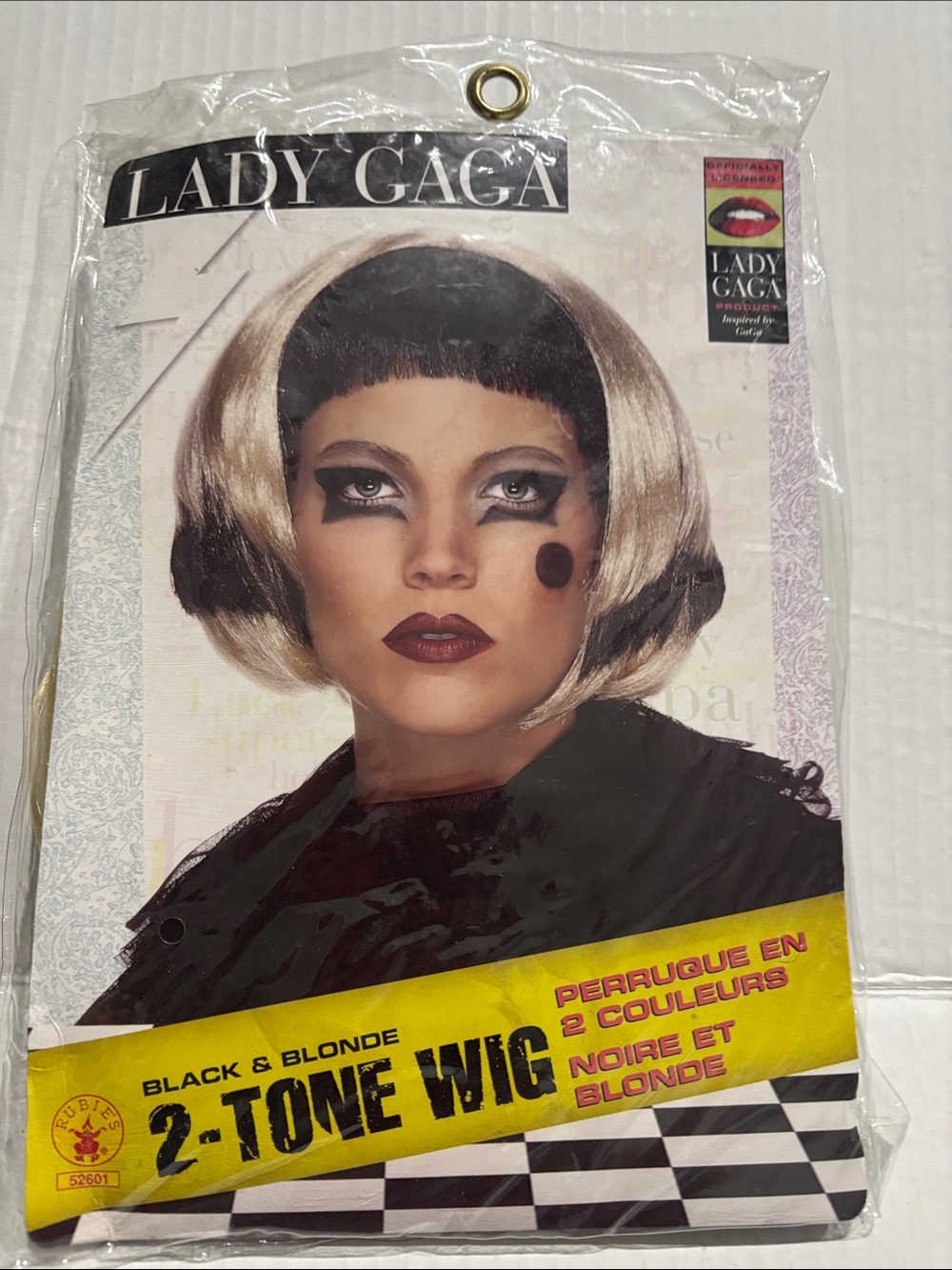 Rubie's 2-Tone Black & Blonde Women's Lady Gaga’s Wig